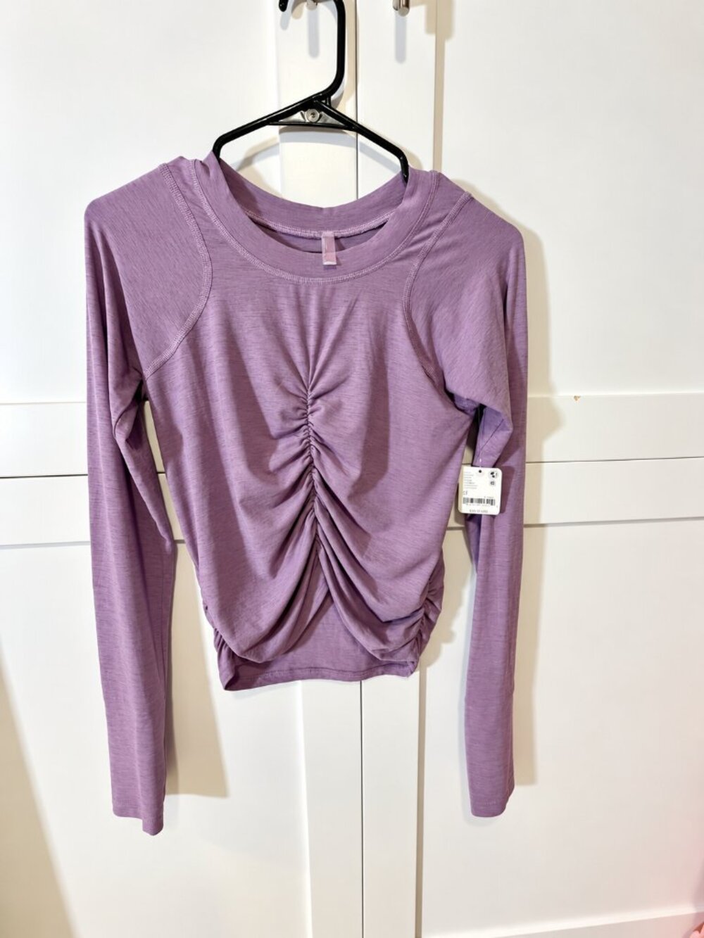 Free People FP Movement Tempo Ruched Long Sleeve Top | Gem | Size M | NWT